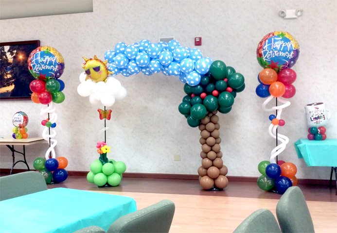 Retirement Balloon Centerpiece : July balloonatics